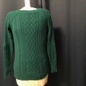 Gap 100% Cotton Green Pullover Sweater